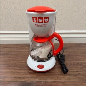 Sanrio Hello Kitty Coffee Maker NIB (Red & White). SLS-SAC1(W)KT